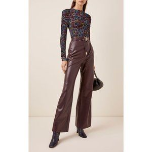 Stine Goya Carlin Printed Jersey Top 1951 Hearts Black Size Small NWT